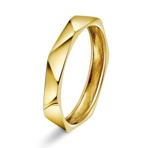 "Fasett" Gult gull ring