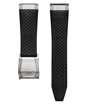 Oris svart skinnrem m/ Titan foldelås 22mm