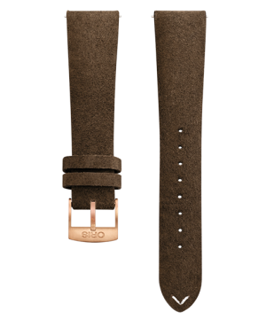 Oris brun skinnrem vintage m/ bronse spenne 20mm