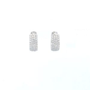Hvitt gull  øreringer m/ diamanter 0,61ct