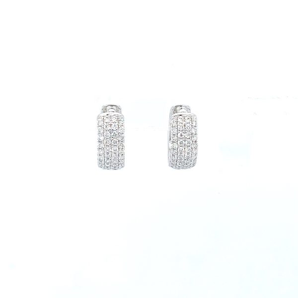 Hvitt gull  øreringer m/ diamanter 0,61ct