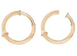 Nature Store øreringer 18K gult gull 28mm