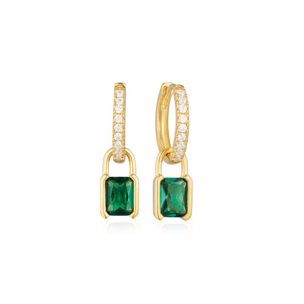ROCCANOVA Earrings Gold plated Green