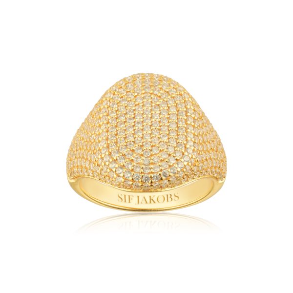 CAPIZZI Ring Gold plated str 54