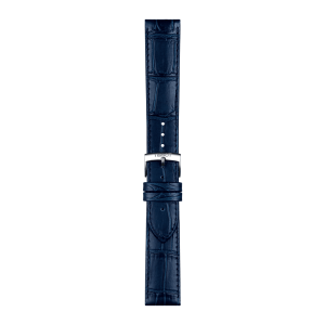TISSOT Skinnrem Blå krokkopreg 20mm