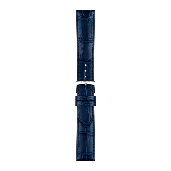 TISSOT Skinnrem Blå krokkopreg 20mm