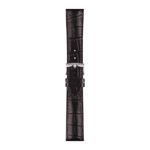 TISSOT Brun skinnrem m/ brun søm 22mm