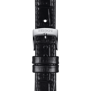 TISSOT Skinnrem svart  krokkopreg 15mm
