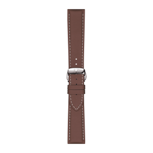 TISSOT Skinnrem brun glatt 21mm m/foldelås