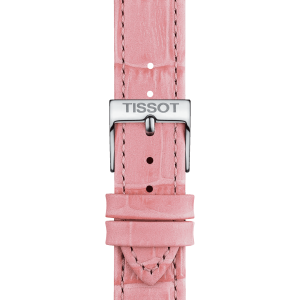 TISSOT Skinnrem rosa krokkopreg 16mm