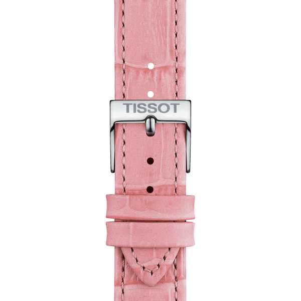 TISSOT Skinnrem rosa krokkopreg 16mm