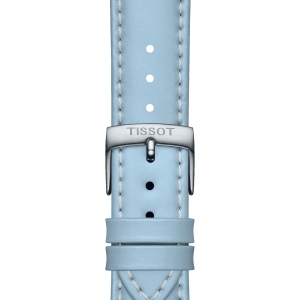 TISSOT Skinnrem blank lys blå 18mm