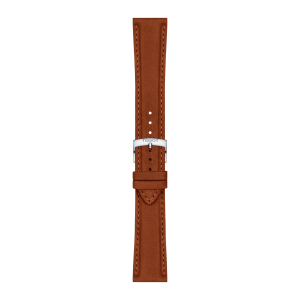 TISSOT Skinnrem semsket brun 21mm