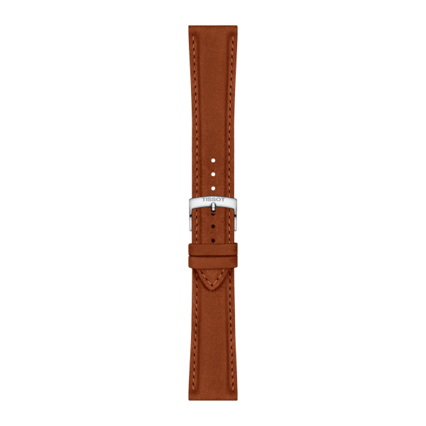 TISSOT Skinnrem semsket brun 21mm