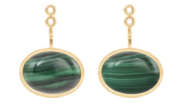 Lotus Vedheng til ørepynt .Malachite