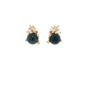Stellini Big ørepynt m/ London blue Topaz og diamanter