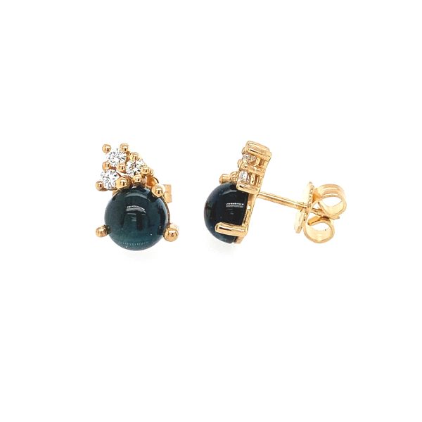 Stellini Big ørepynt m/ London blue Topaz og diamanter - Bilde 2