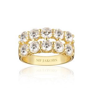 BELLUNO Due Ring Gold plated
