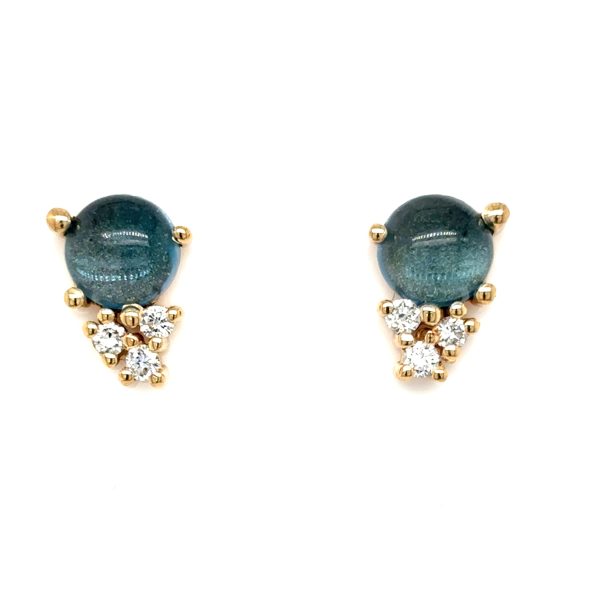 Stellini Big ørepynt m/ London blue Topaz og diamanter - Bilde 4