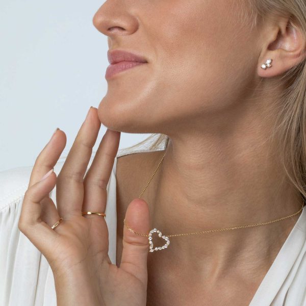 ADRIA Amore Necklace  Gold plated - Bilde 3