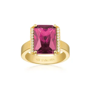 ROCCANOVA Ring Gold plated Pink