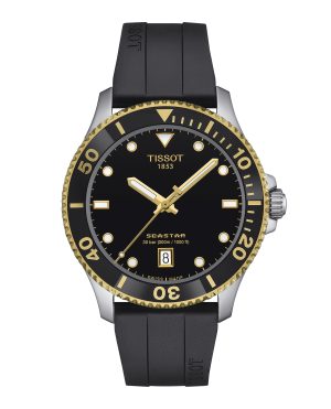 Tissot Seastar 1000 40mm Bic- Svart m/ gummirem