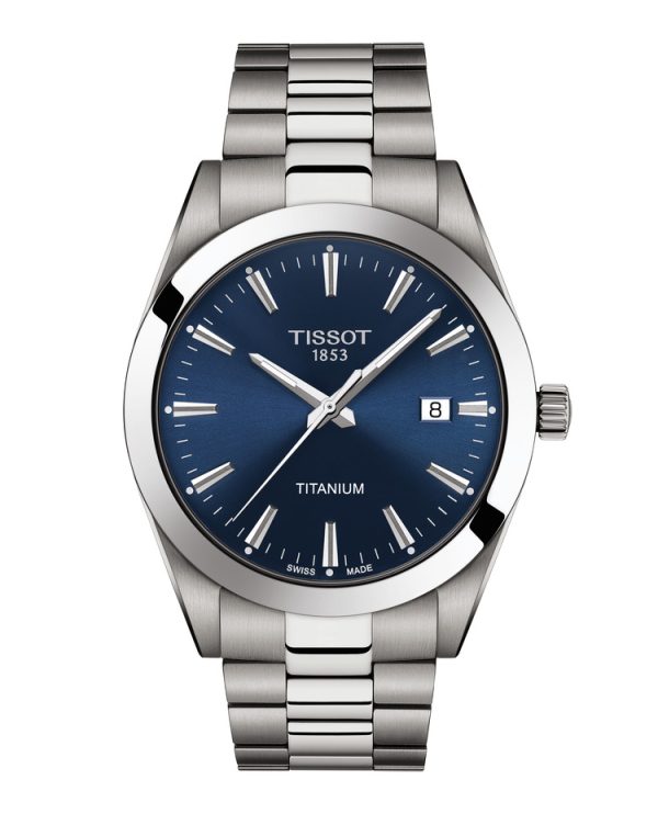 Tissot Gentleman blå Quartz Titan