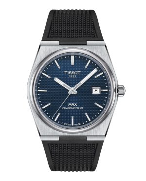 Tissot PRX Powermatic 80-Blå  m/ gummirem