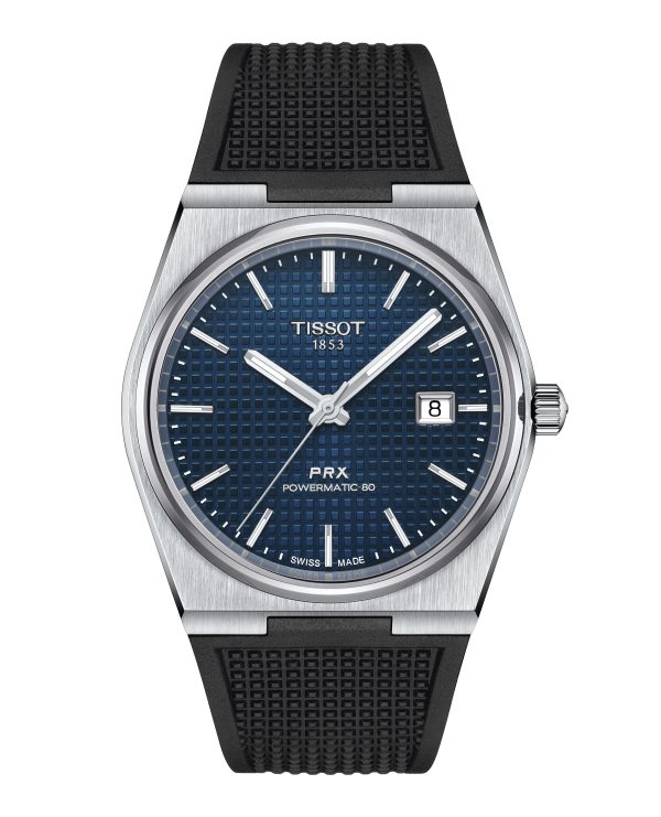 Tissot PRX Powermatic 80-Blå  m/ gummirem