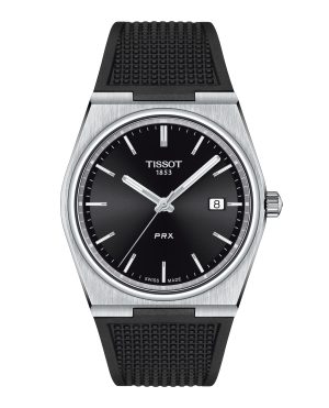 Tissot PRX- Quartz Svart m/ gummirem