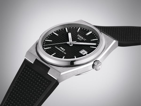 Tissot PRX Powermatic 80-Svart  m/ gummirem - Bilde 5