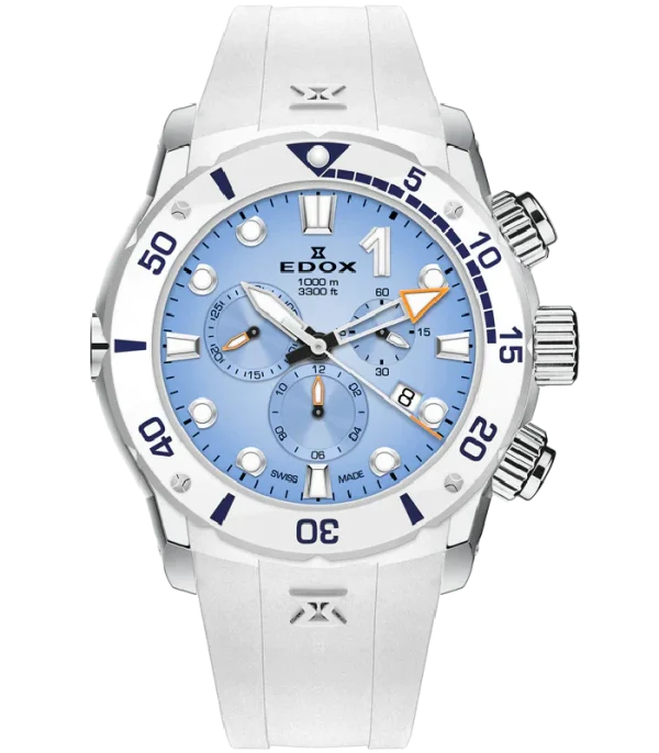 CO-1 Chronograph Hvit/Blå