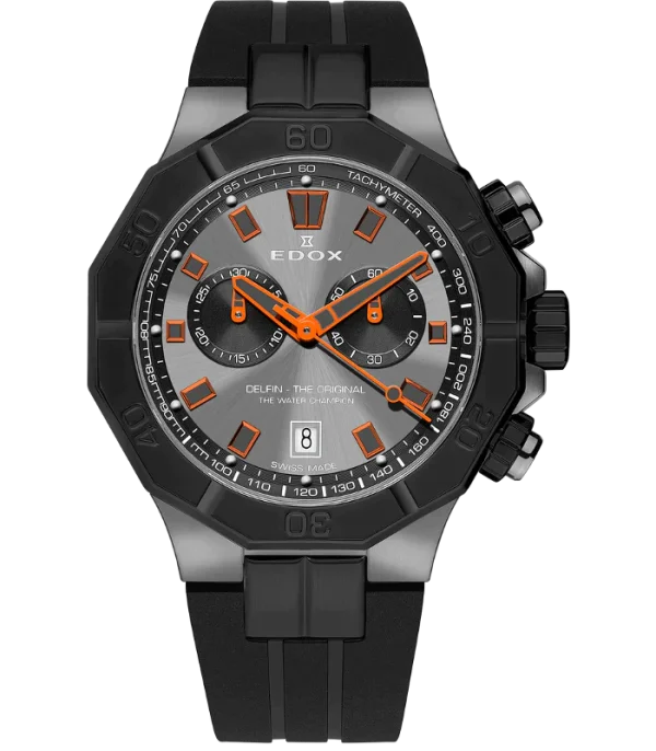 Delfin The Original Chronograph- grå/oransje