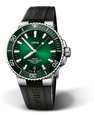Aquis Date Caliber 400  Grønn- 43,5mm  - rem