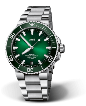 Aquis Date Caliber 400  Grønn- 43,5mm  - lenke