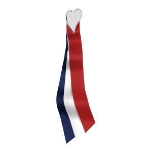 17.mai-sløyfe hjerte, oksidert