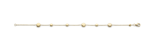 Dots armbånd gult gull  19cm