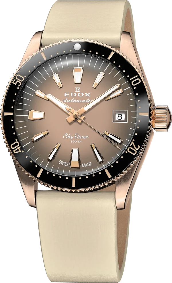 Skydiver 38mm Date Automatic Rose´PVD - Beige Special Edition