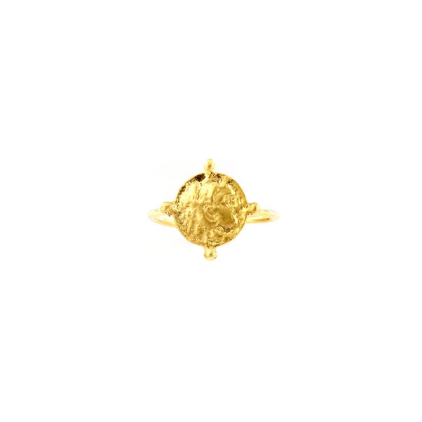 Lil coin ring  forgylt sølv