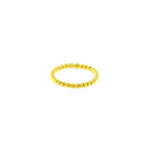 Simply Twist ring forgylt sølv