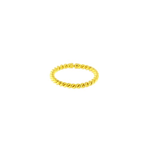 Simply Twist ring forgylt sølv