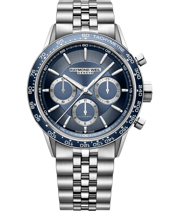 Freelancer Automatic Chronograph , 43.5mm , lenke, blå