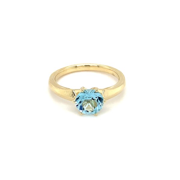 Enstens ring m/ blå topaz - Bilde 2