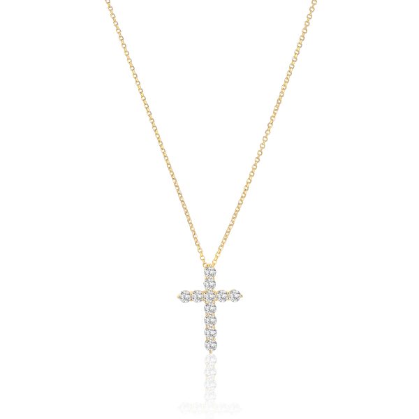 BELLUNO Croce Necklace Gold plated