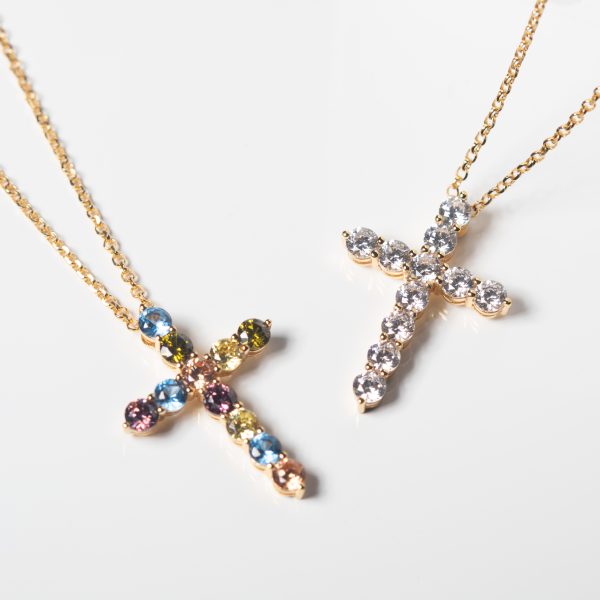 BELLUNO Croce Necklace Gold plated - Bilde 2