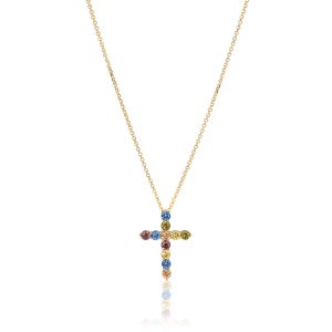BELLUNO Croce Necklace Gold plated