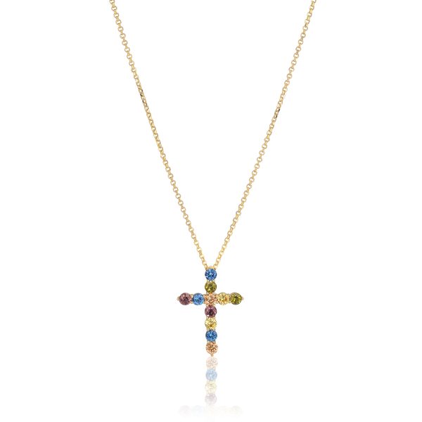 BELLUNO Croce Necklace Gold plated