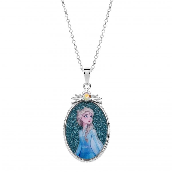 Disney Frost sølv anheng "Elsa portrett"