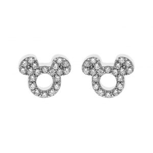 Disney Mikke sølv ørepynt m/ cubic zirkonia