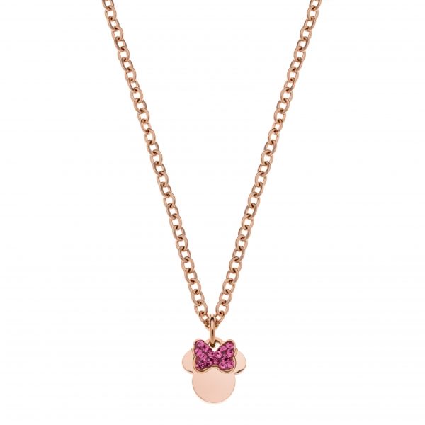 Disney Minnie forgylt stål anheng m/ Cubic zirkonia